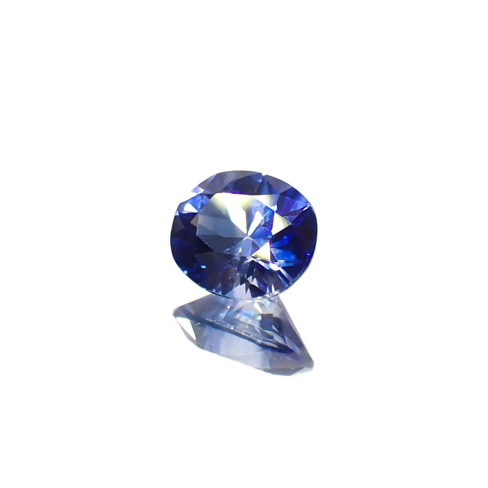 バイカラーサファイア(宝石名サファイア)スリランカ/マダガスカル産 識別済 0.61ct / 5.6x4.5mm前後 [220817434]