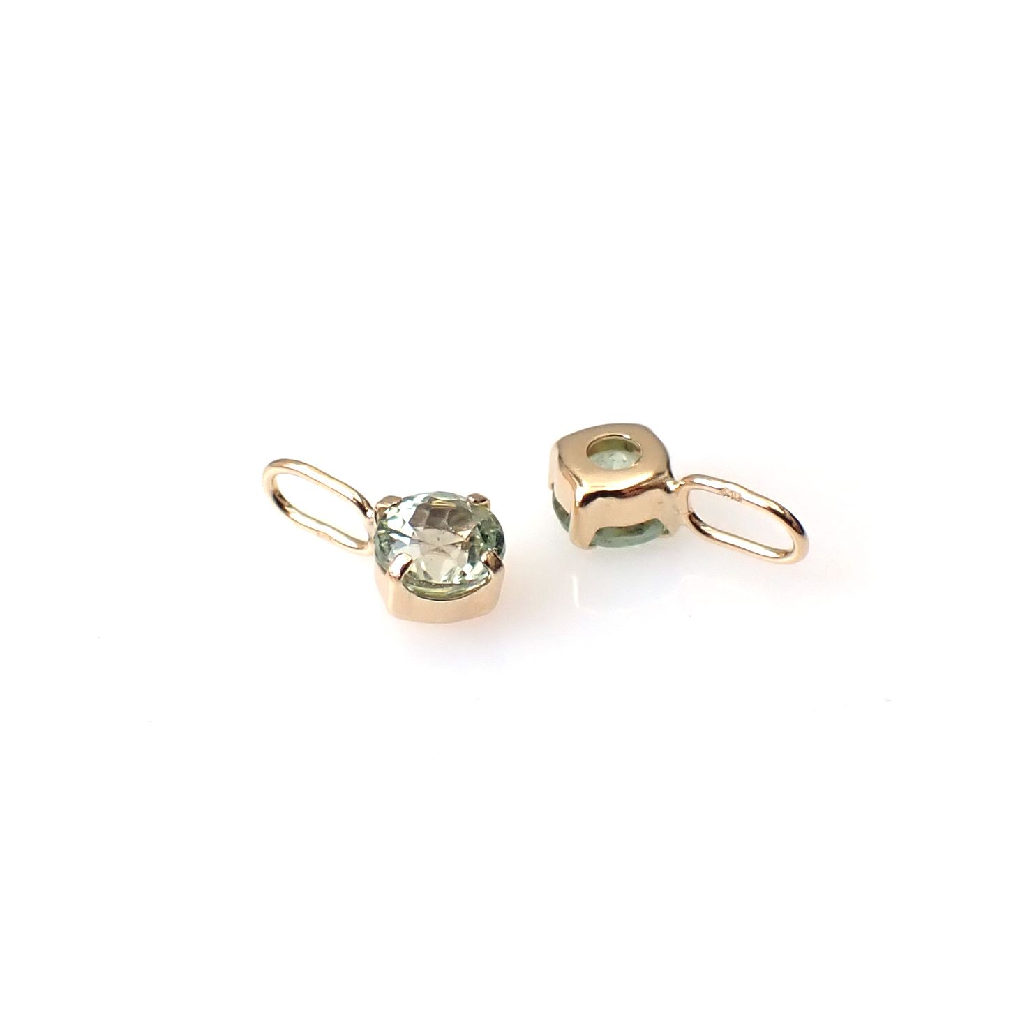 ◇K18 Petitデザイン限定品◇一粒石ジュエリー | コーネルピン 4.0mm [チャーム/ペンダントトップ※チェーン別売り]