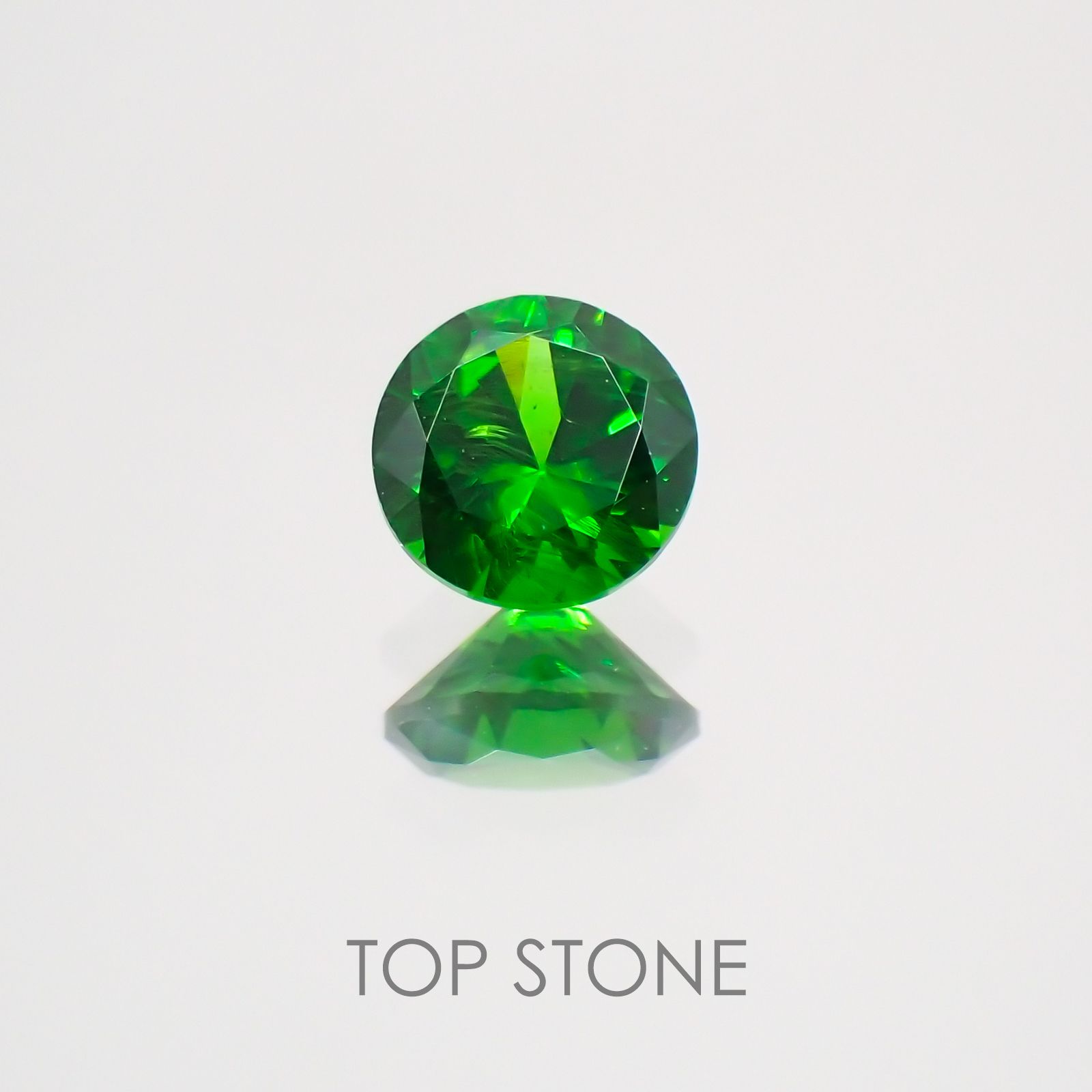 デマントイドガーネット(宝石名デマントイド・ガーネット)  ロシア産 0.174ct ソ付(彩珠)[210410515]3.3×3.3mm前後