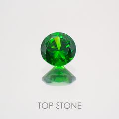 デマントイドガーネット(宝石名デマントイド・ガーネット)  ロシア産 0.174ct ソ付(彩珠)[210410515]3.3×3.3mm前後