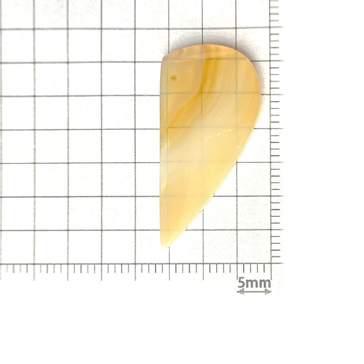 ◇フリーフォーム◇アイリスアゲート スライス インドネシア・スマトラ産 6.93ct[231023663]31x14.7mm前後