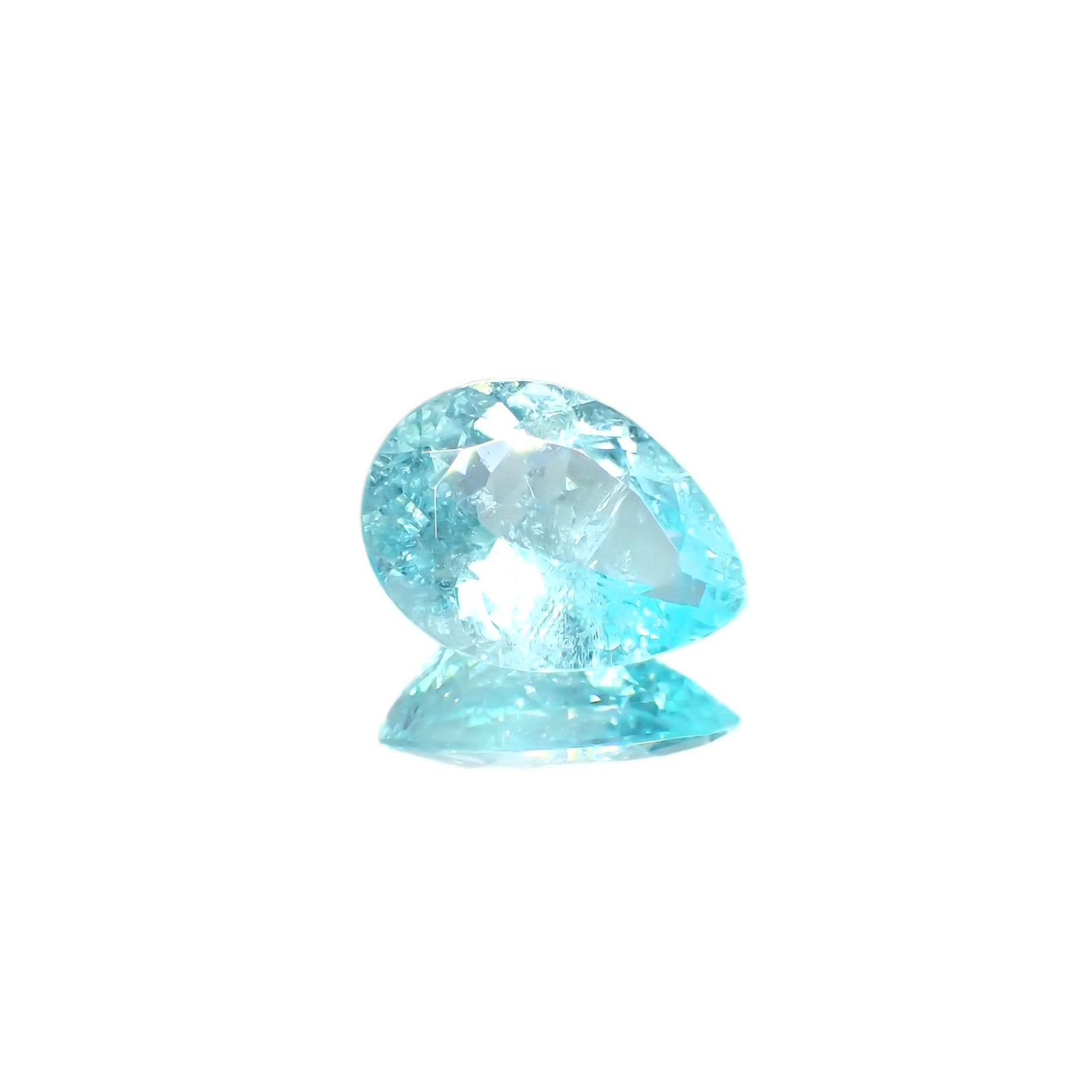 パライバトルマリン(宝石名トルマリン/別名パライバ・トルマリン) モザンビーク産 GIA鑑付 3.25ct / 12.4×9.1mm前後 [19110916]