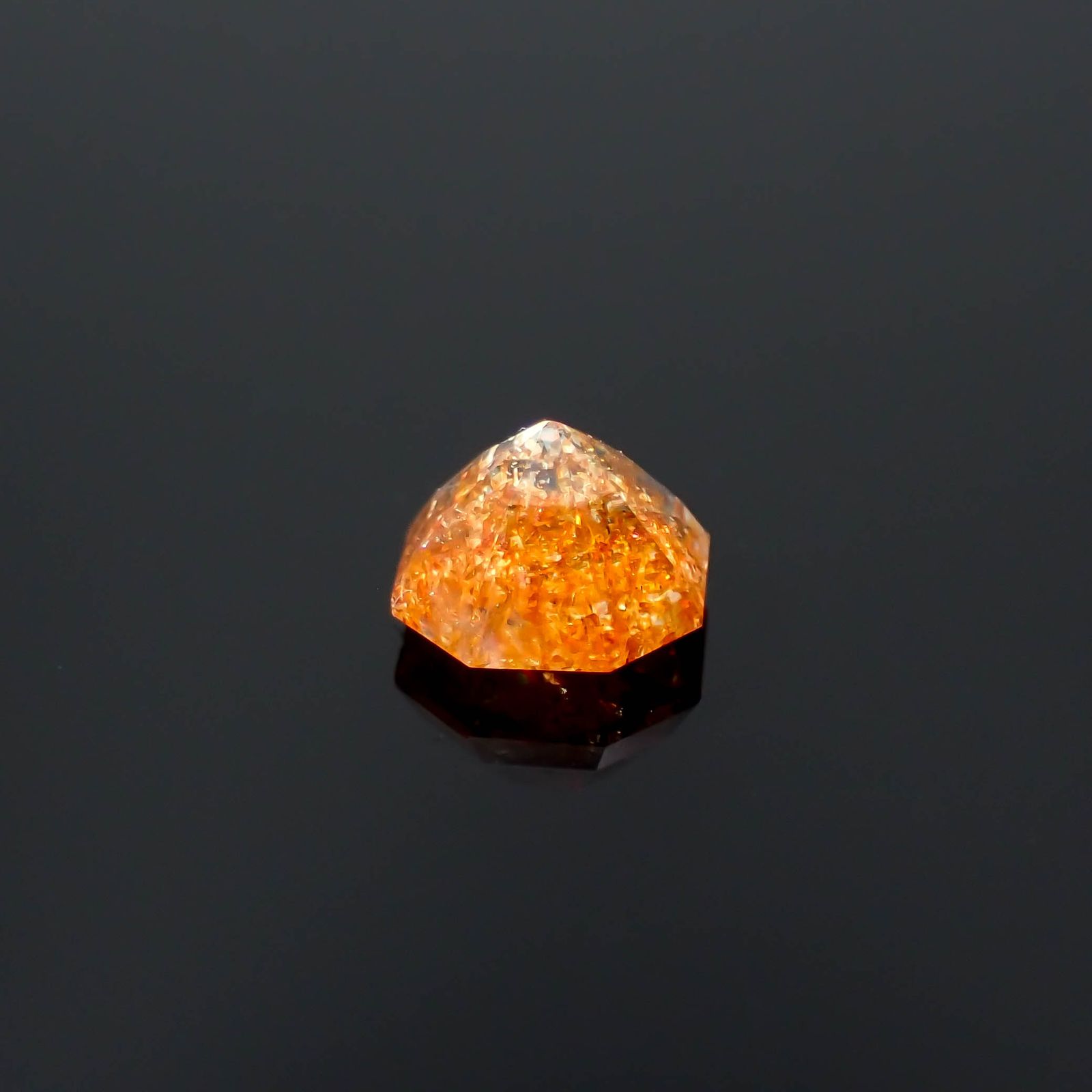 ◇オクタゴンカット◇イリュージョンサンストーン タンザニア産 0.47ct[230320957]5x4.8mm前後