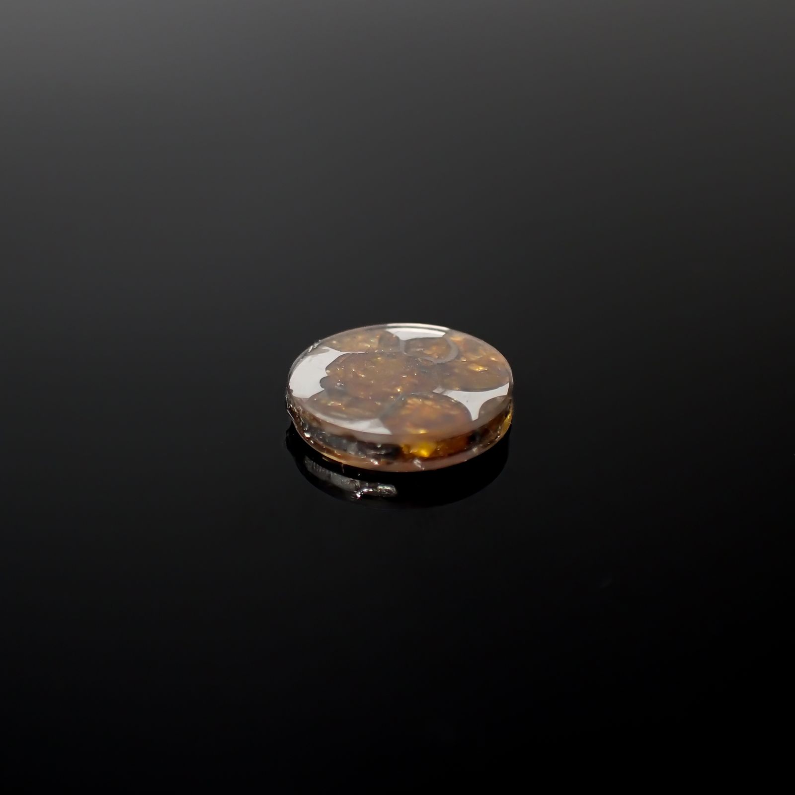 パラサイト隕石Sericho トリプレット 発見地:ケニア 3.56ct[240125710]12.1x12mm前後