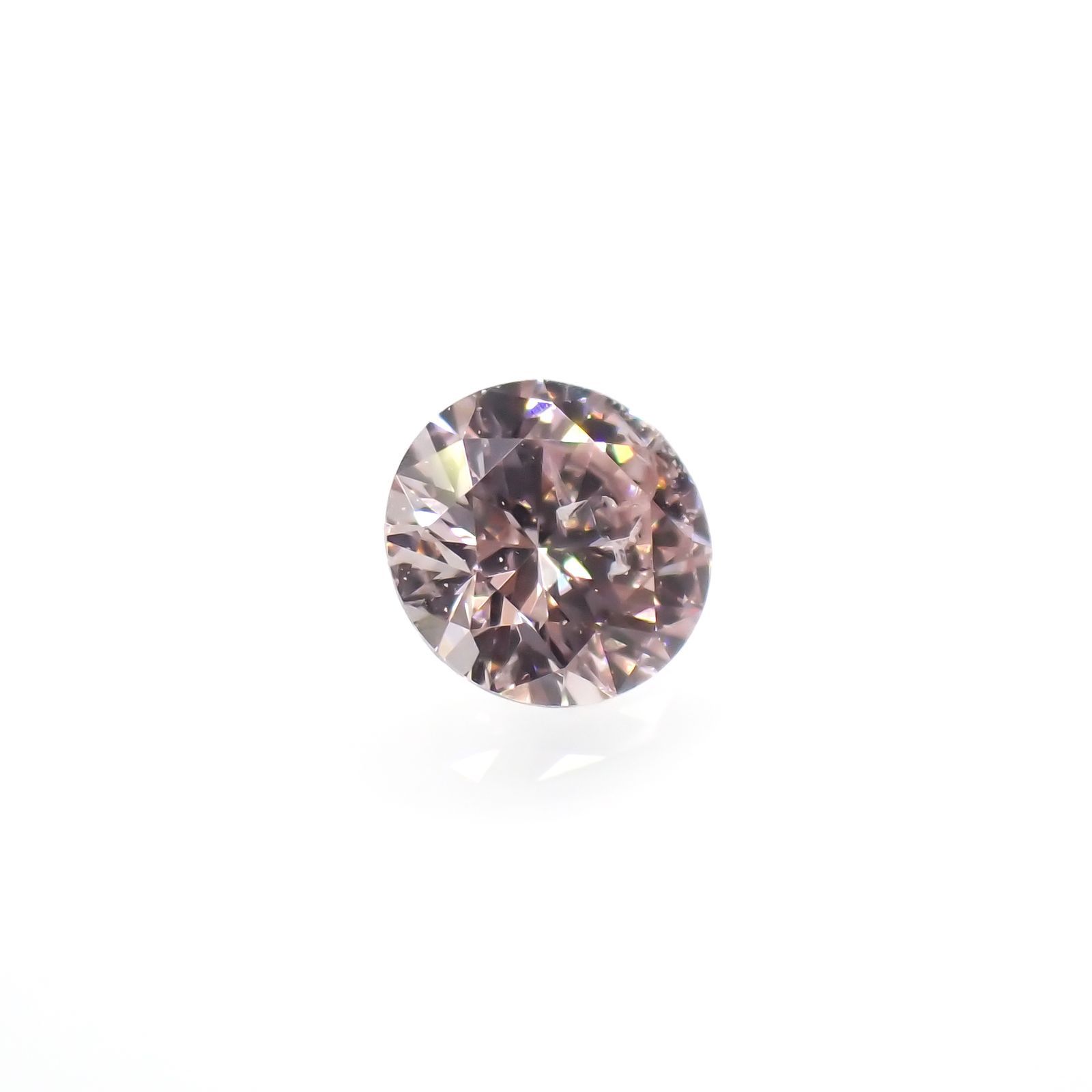 ピンクダイヤモンド (宝石名ダイアモンド)I-1 / FANCY LIGHT PINK 0.083ct ソ付(CGL)[220716972]2.85x2.86mm前後
