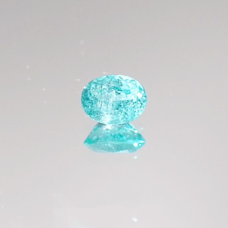 パライバトルマリン ブラジル産 ルース 0.19ct[20106438]4×3.1mm前後