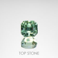 ブルーグリーントルマリン(宝石名トルマリン)アフガニスタン産 1.06ct 識別済[220115304]5.6x5.4mm前後