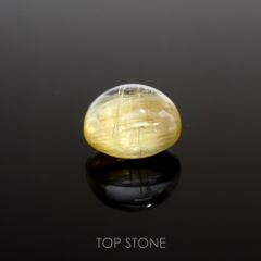 ルチルクォーツ(宝石名ルチルレイテッド・クォーツ) ブラジル産 2.37ct 識別済[211013315]7.9×7.9mm前後
