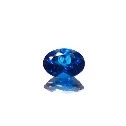 ディープブルーアパタイト マダガスカル産 0.85ct[240628158]7x5.1mm前後