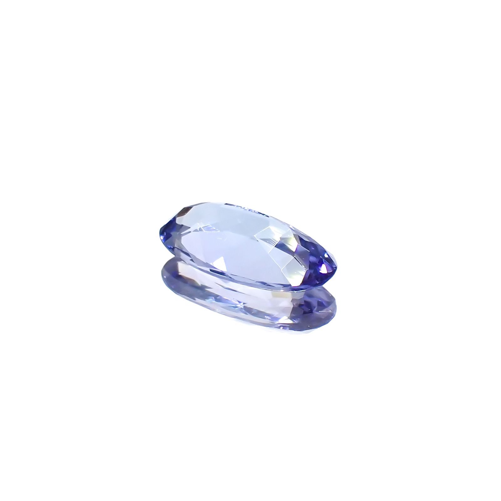 バイカラータンザナイト(宝石名タンザナイト)タンザニア産 1.13ct 識別済[231224648]9.8x5.1mm前後