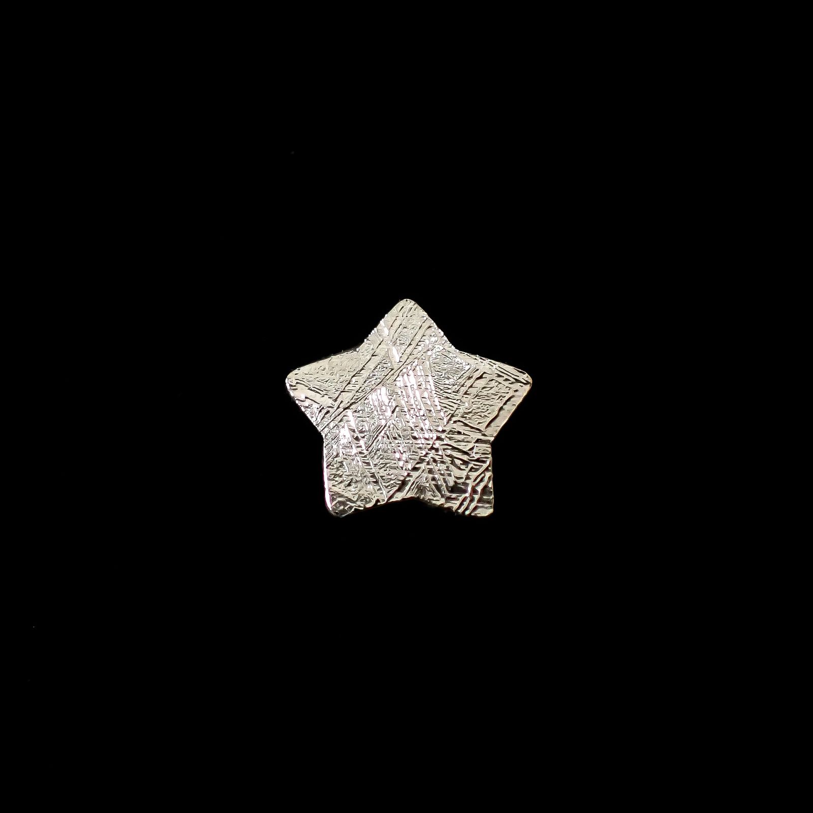 ◇カスタムカット・スター◇アルタイ隕石 発見地：中国 0.78ct [250129810]9.3x9.2mm前後