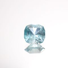◇カスタムカット◇ユークレース(宝石名ブルー・ユークレース)コロンビア産 0.487ct ソ付(彩珠)[221018844]5.1x5mm前後