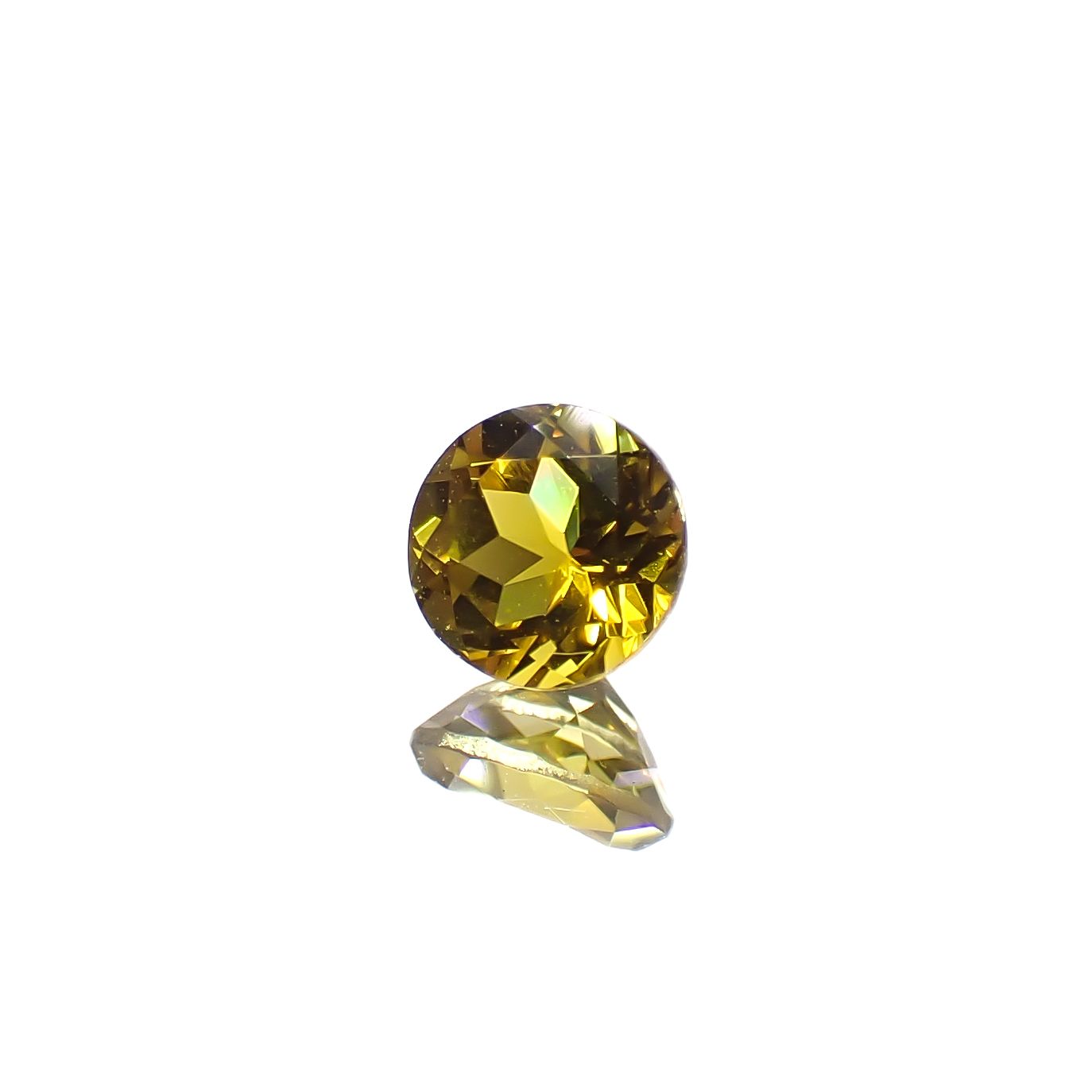 カナリートルマリン ザンビア・カナリー鉱山産 0.24ct[240527815]3.8x3.8mm前後