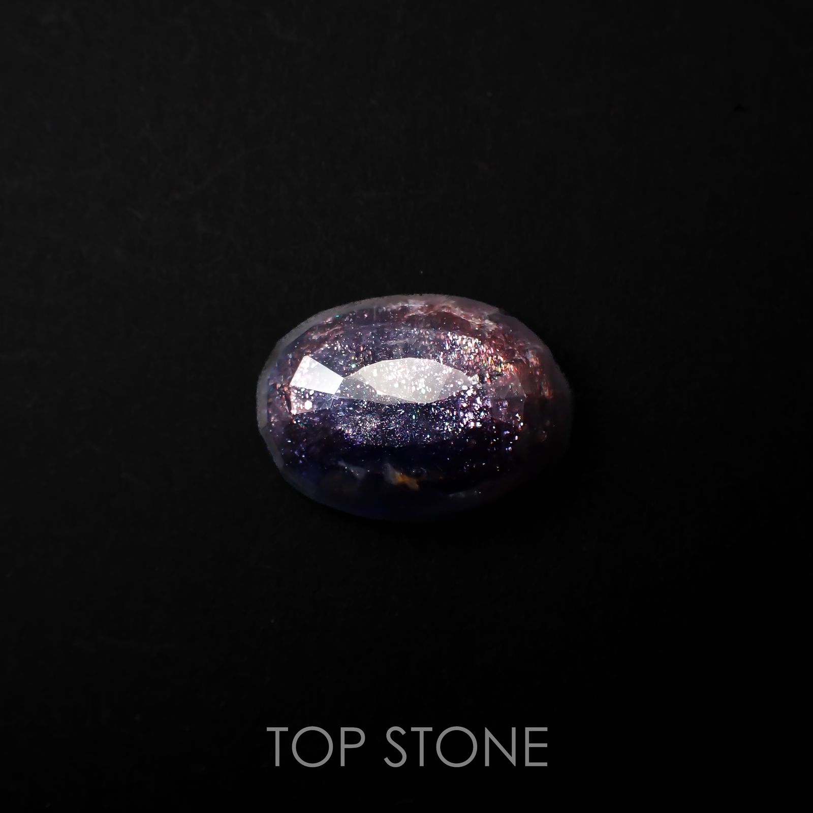 ブラッドショットアイオライト インド産 21.37ct[221018897]22.4x16.4mm前後