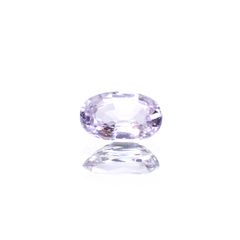 ラベンダーサファイア(宝石名サファイア) マダガスカル/スリランカ産 1.02ct 識別済[210912511]7.4×4.6mm前後