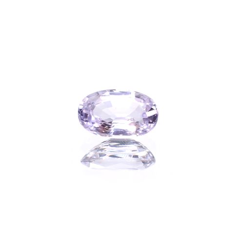 ラベンダーサファイア(宝石名サファイア) マダガスカル/スリランカ産 1.02ct 識別済[210912511]7.4×4.6mm前後