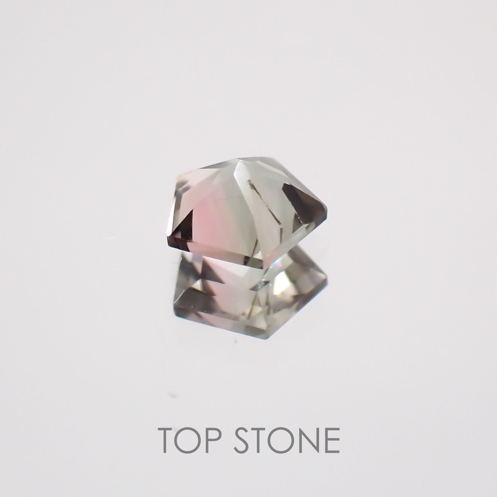 ◇ペンタゴンカット◇バイカラートルマリンSA ブラジル・アフリカ産 ルース 0.23ct[21029140]4×4mm前後
