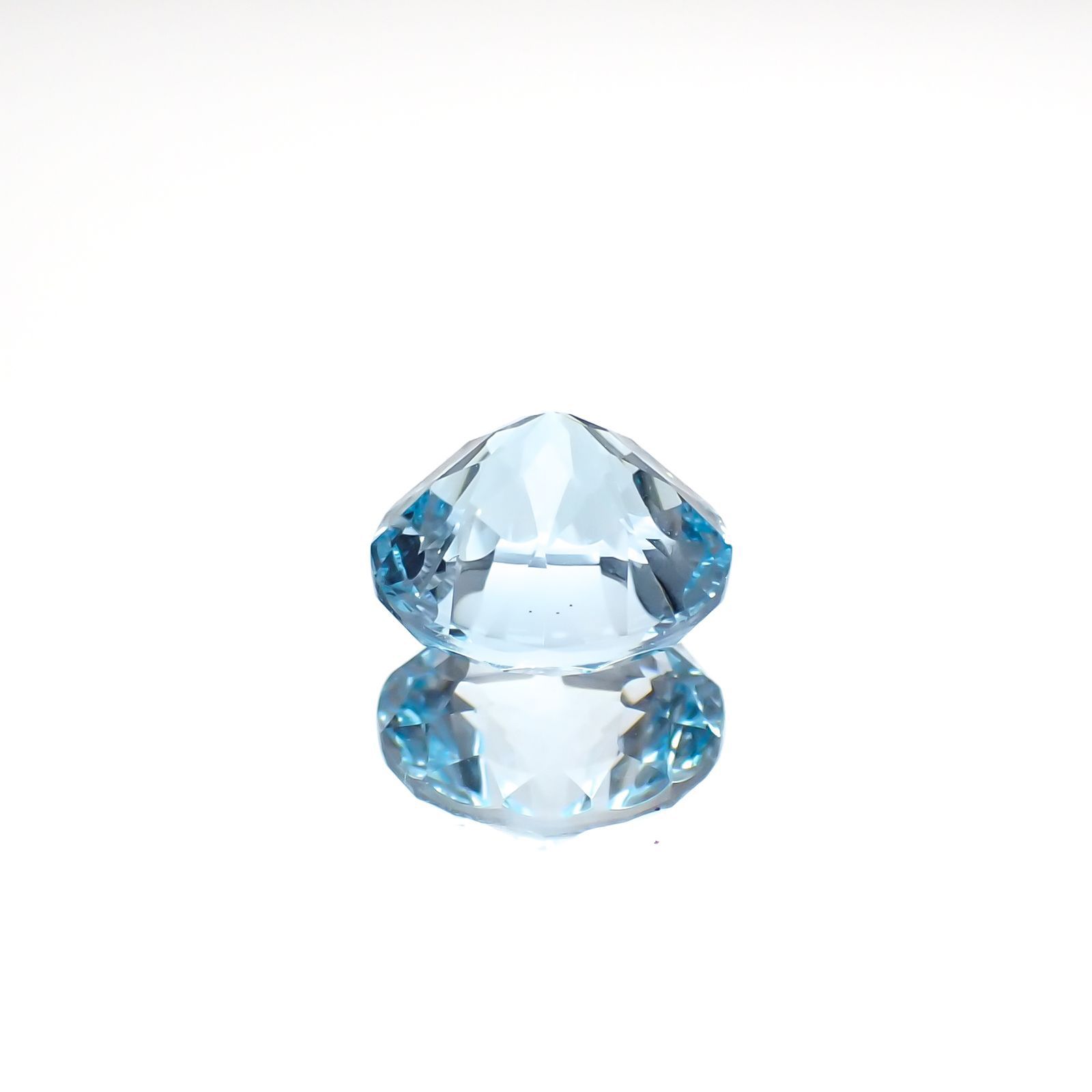 ◇カスタムカット◇ブルートパーズ ブラジル産 4.65ct[221219330]9.9x9.9mm前後