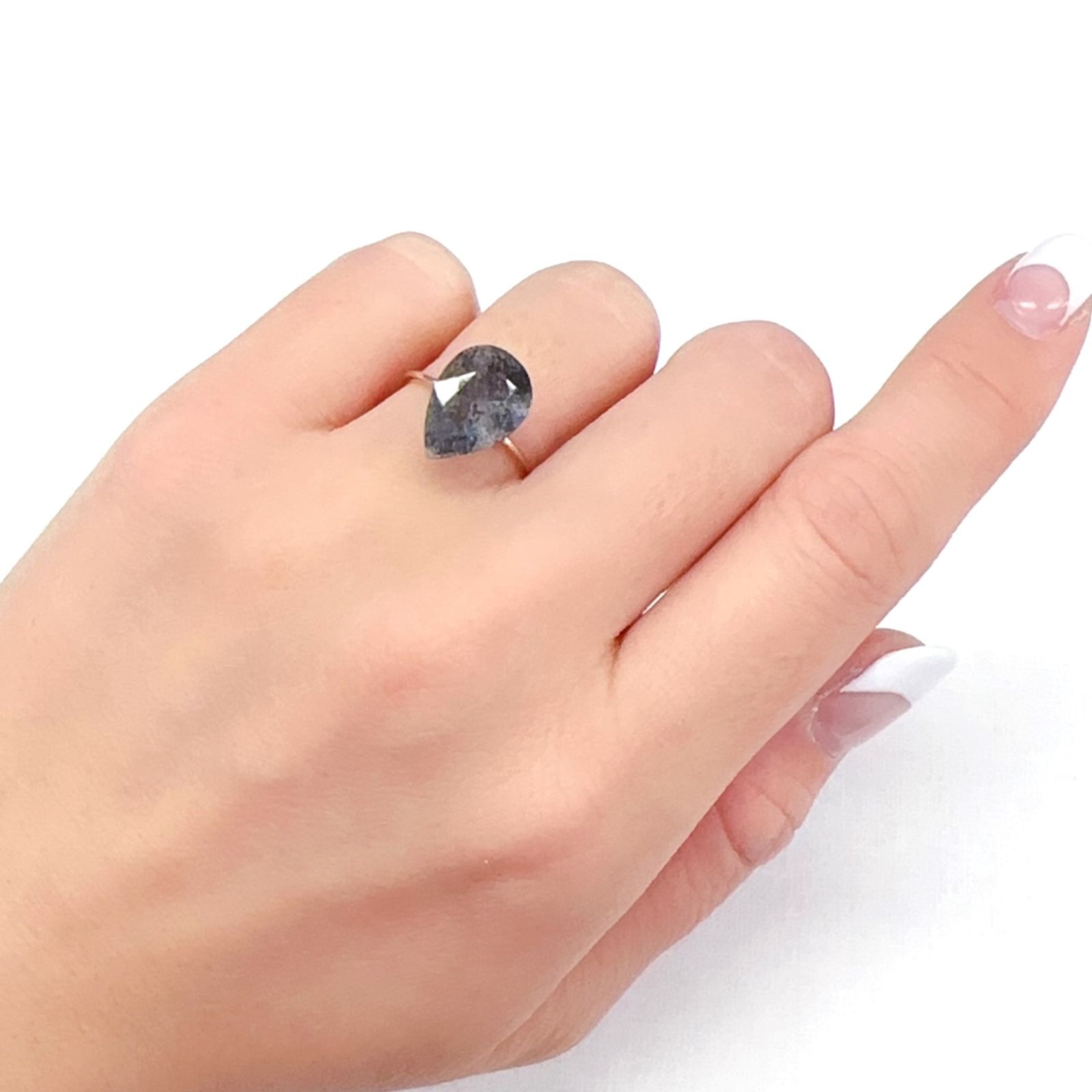 モスアクアマリン ブラジル産 3.56ct[231224699]13.1x9mm前後