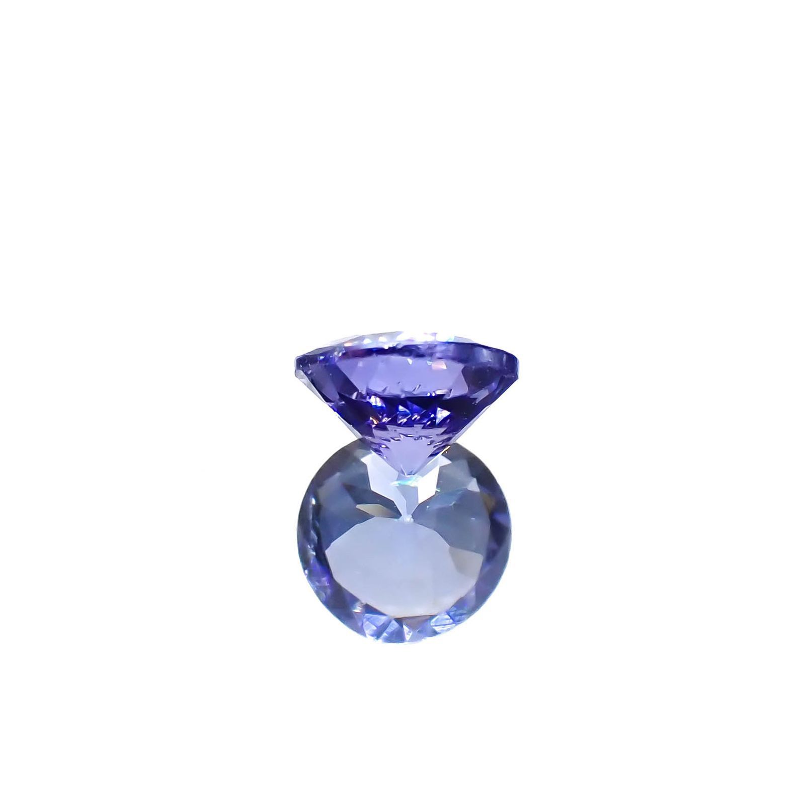 タンザナイト(宝石名タンザナイト)タンザニア産 0.45ct 識別済[230120203]4.9x4.9mm前後