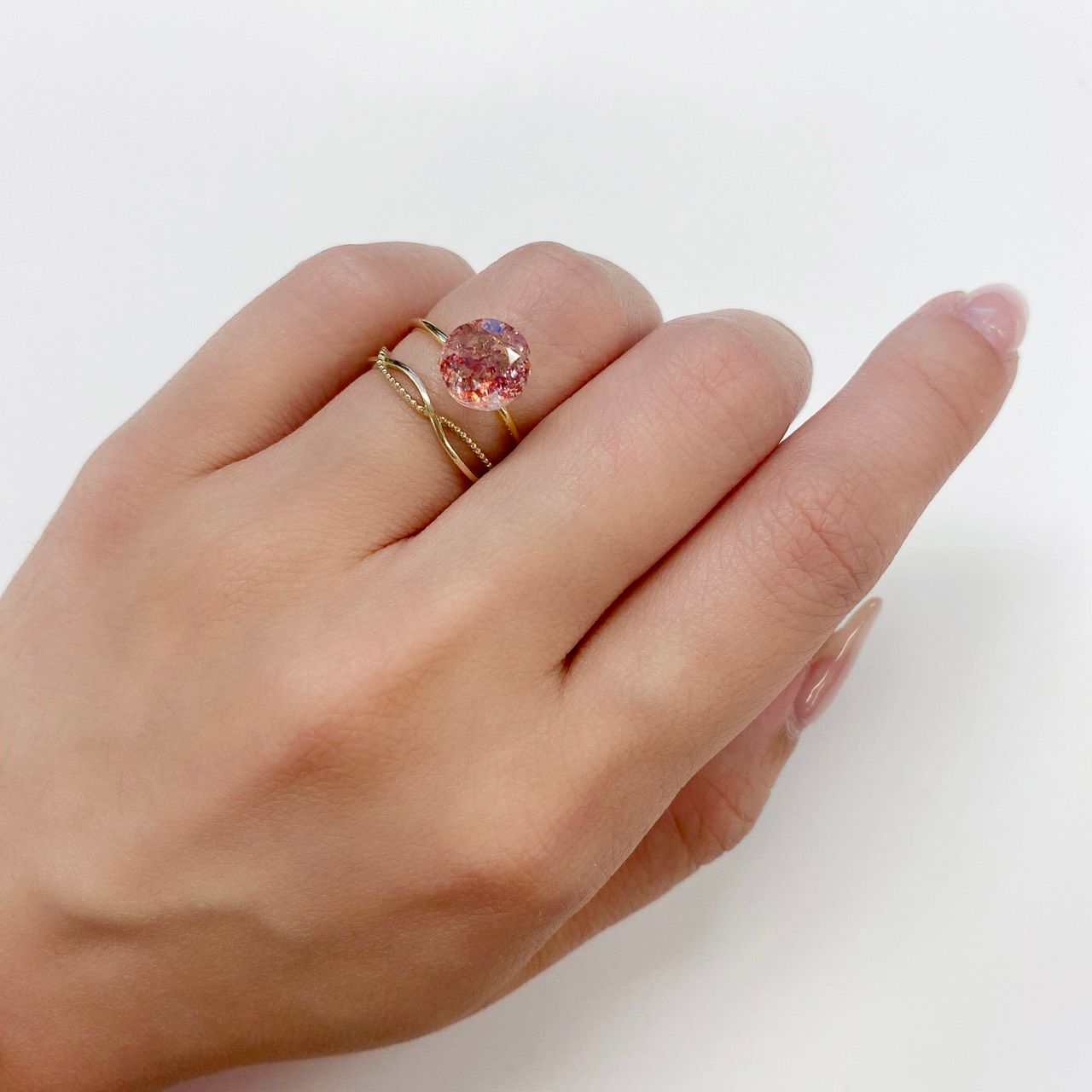 ファイヤークォーツ ナイジェリア産 ルース 1.86ct[210610713]8.7×8.7mm前後