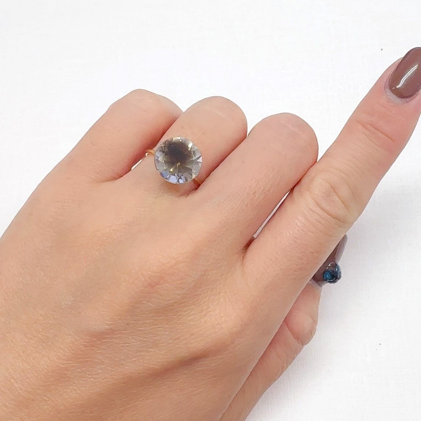 ダルメシアンクォーツ ブラジル産 4.36ct[240628232]11.2x11.1mm前後