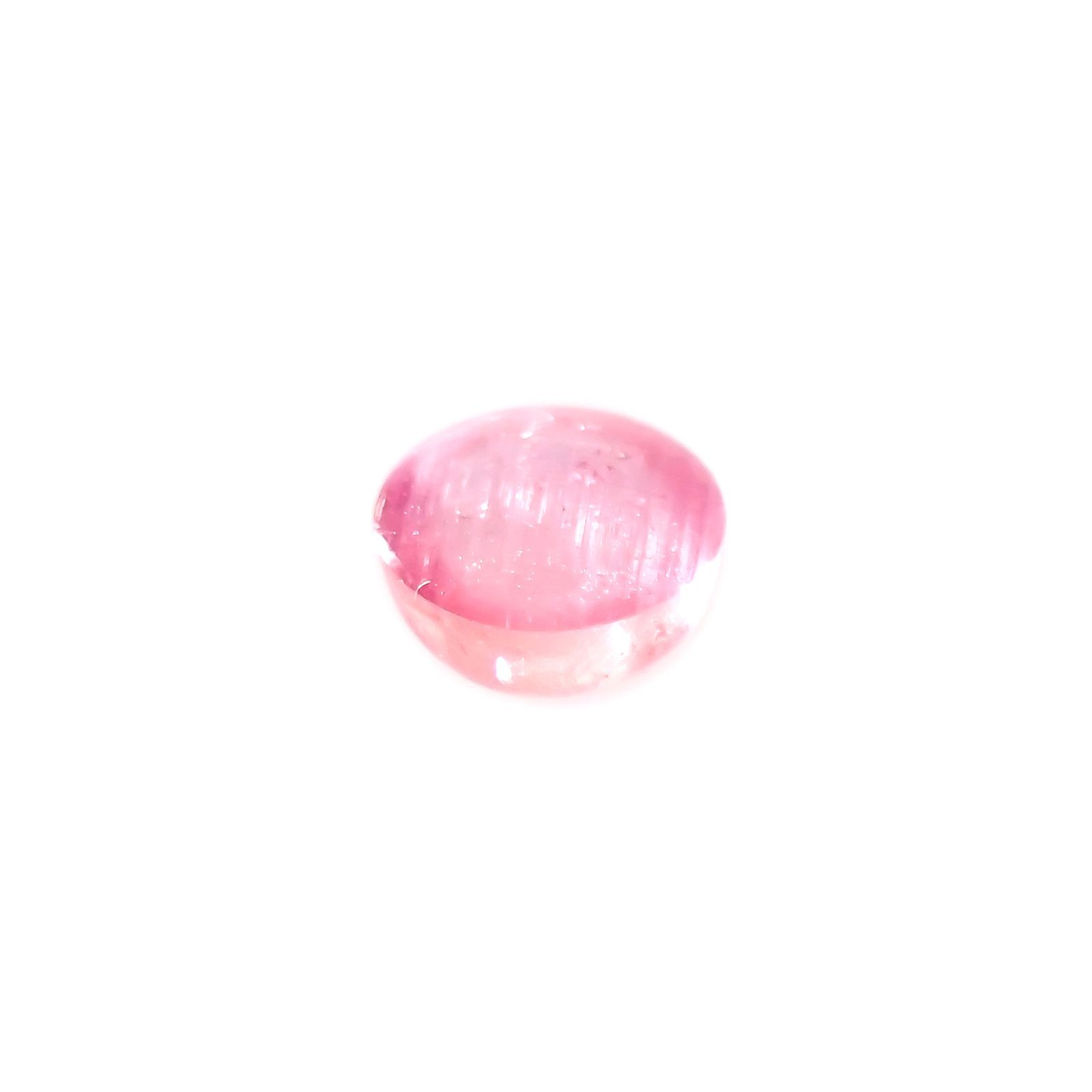 ペツォッタイトキャッツアイ(ラズベリル)(宝石名ペツォッタイト・キャッツアイ)マダガスカル産 0.406ct ソ付(彩珠)[220114346]4.1x4mm前後