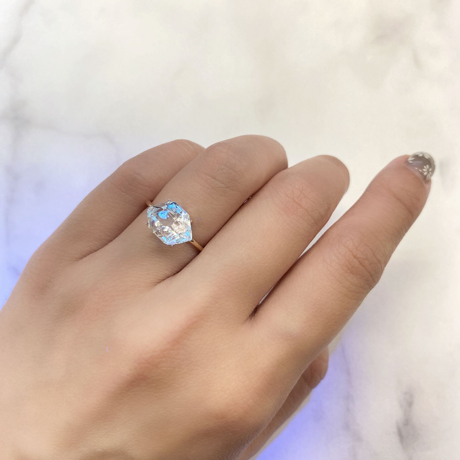 オイルインクォーツ パキスタン産 ルース 3.08ct[210911446]11.2×8.4mm前後