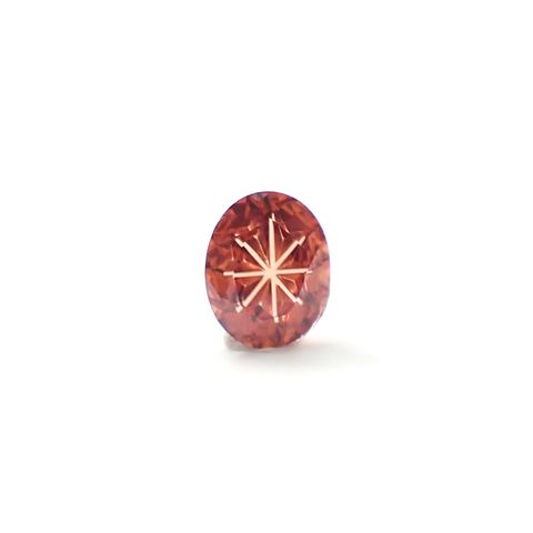 ◇甲州貴石切子Plus Three◇オレンジジルコン スリランカ/カンボジア産 2.38ct / 9x7.1mm前後 [251231459]