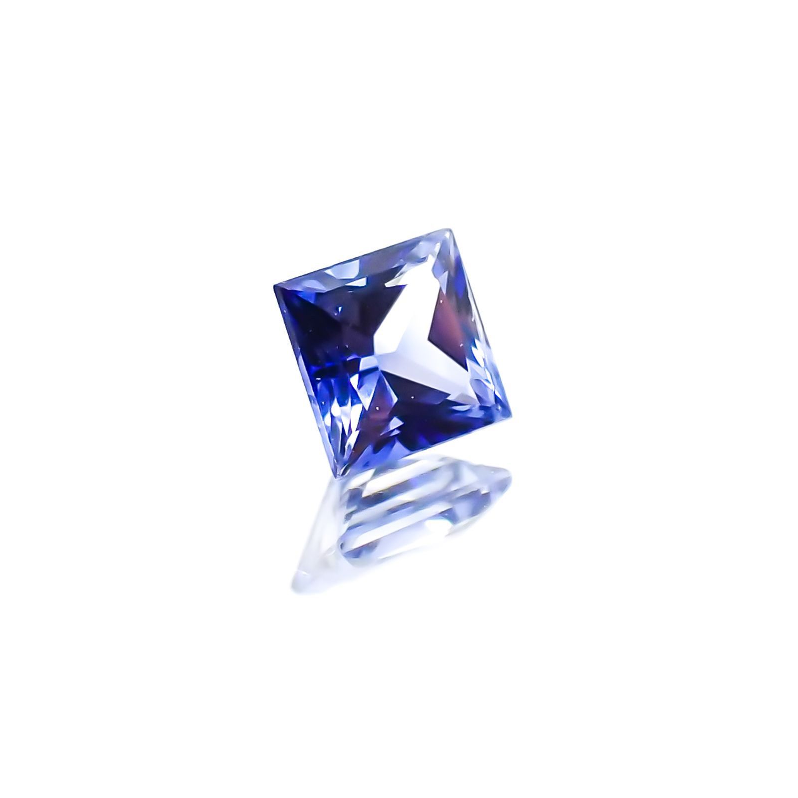 ◇プリンセスカット◇サファイア(宝石名サファイア) スリランカ産 0.20ct 識別済[20127978]3.1×3.1mm前後