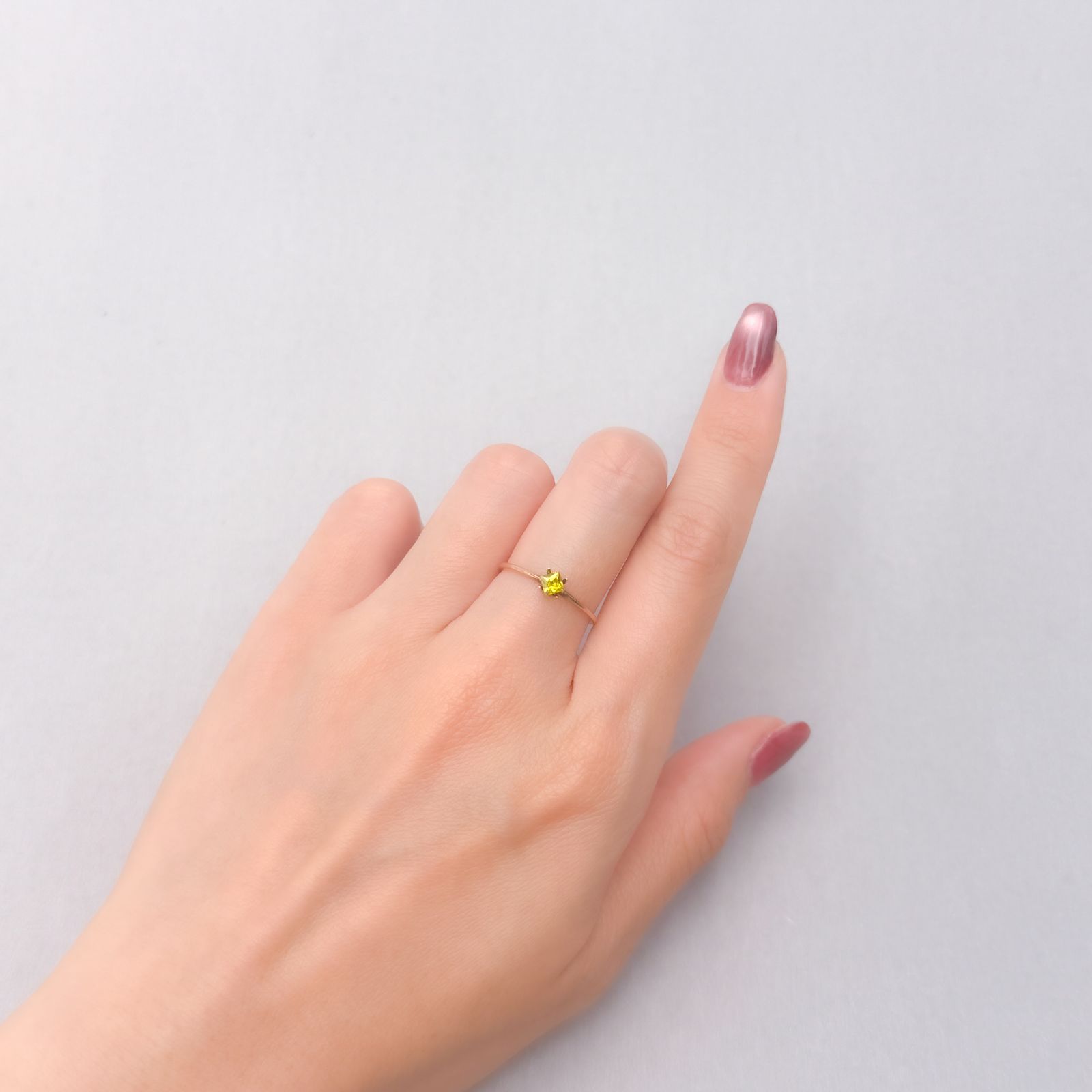 ◇プリンセスカット◇クリソベリル スリランカ/マダガスカル産 0.25ct [250330008]3.2x3.2mm前後