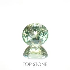 グリーンアパタイト(宝石名アパタイト) マダガスカル産 2.00ct 識別済[20106872]7.8×6.8mm前後