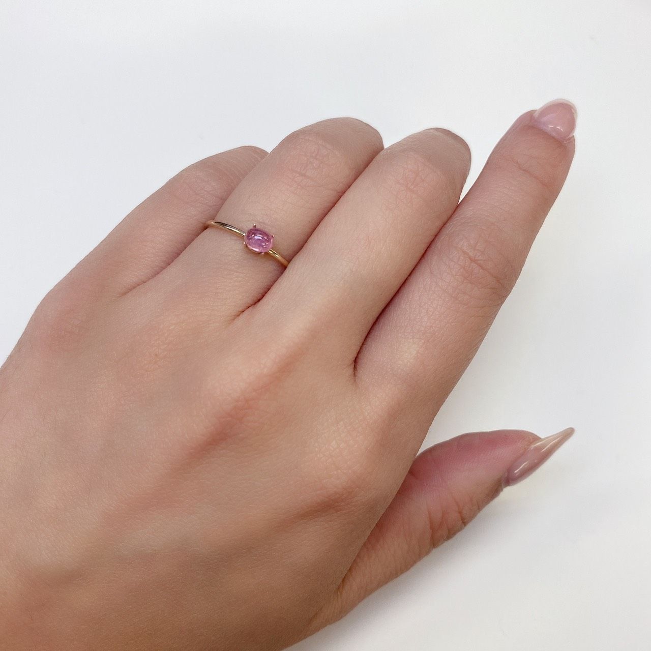 ペツォッタイト(ラズベリル) マダガスカル産 ルース 0.38ct[210611141]4.8×3.5mm前後