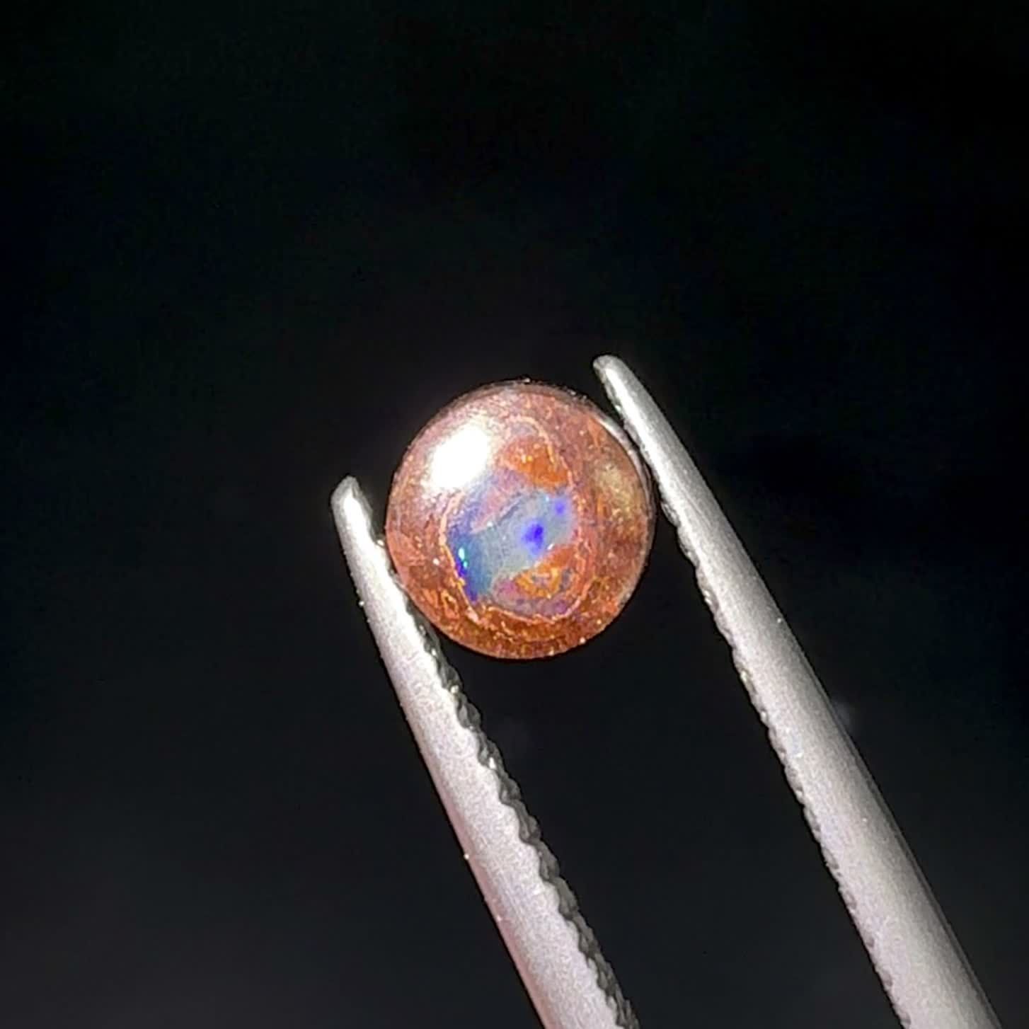 ウッドオパール オーストラリア産 0.45ct / 5.2x5.1mm前後 [251131295