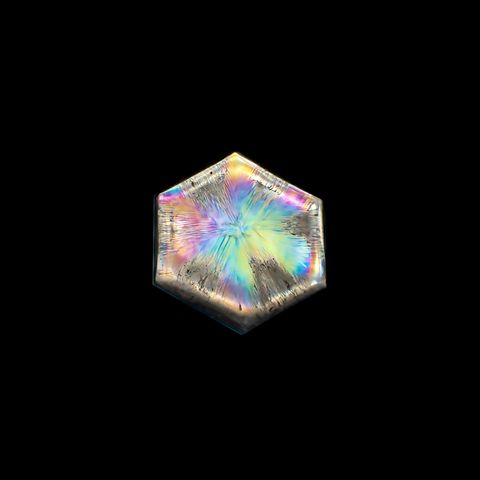 トラピッチェクォーツ 偏光板2枚付き コロンビア・ボヤカ産 35.80ct[230823253]28.8x26.2mm前後