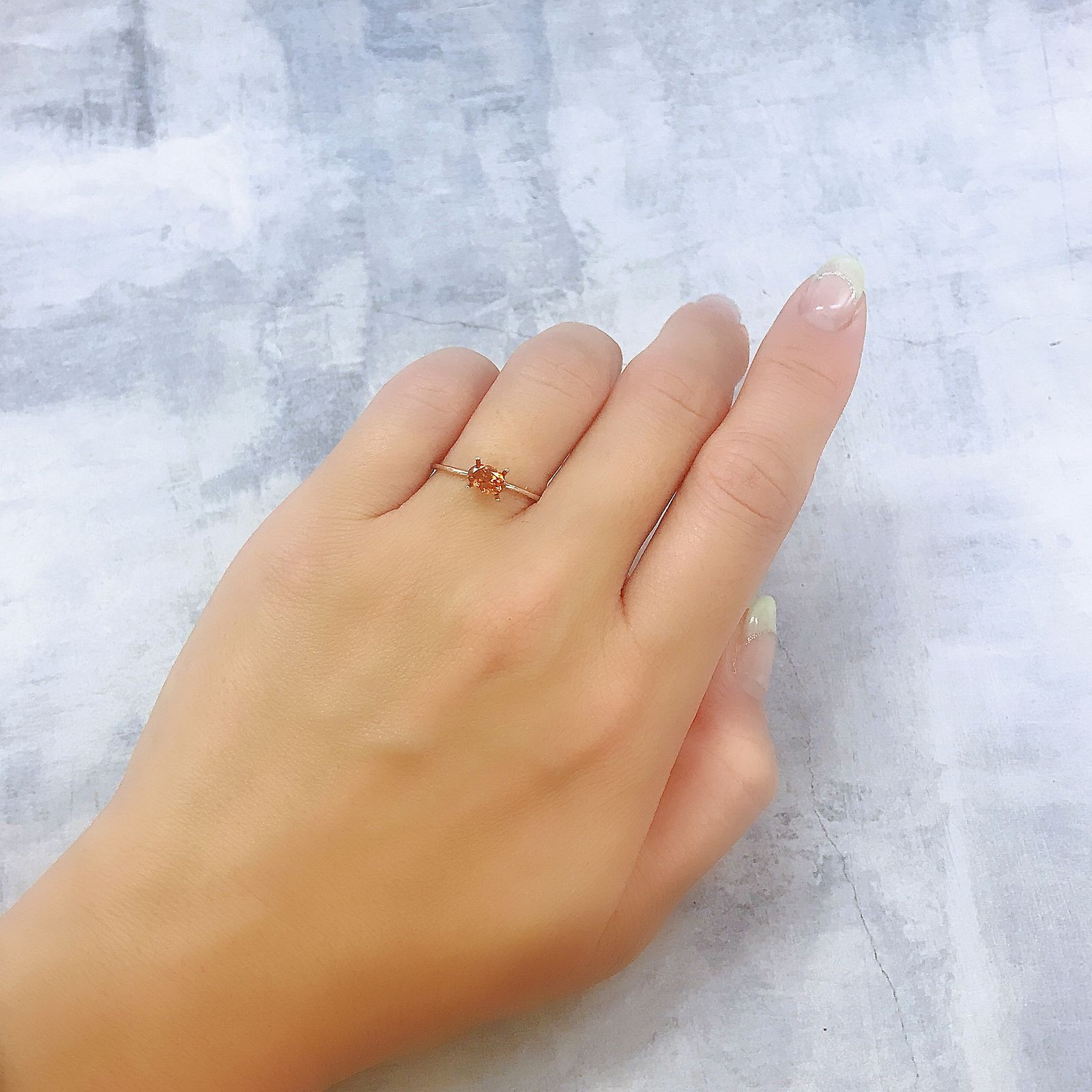 スペサルティンガーネット(宝石名ガーネット)タンザニア産 0.63ct 識別済[220817546]6x4mm前後
