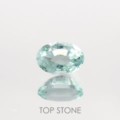 ミントベリル(宝石名グリーン・ベリル)ブラジル産 0.63ct 識別済[220817554]6.5x4.4mm前後