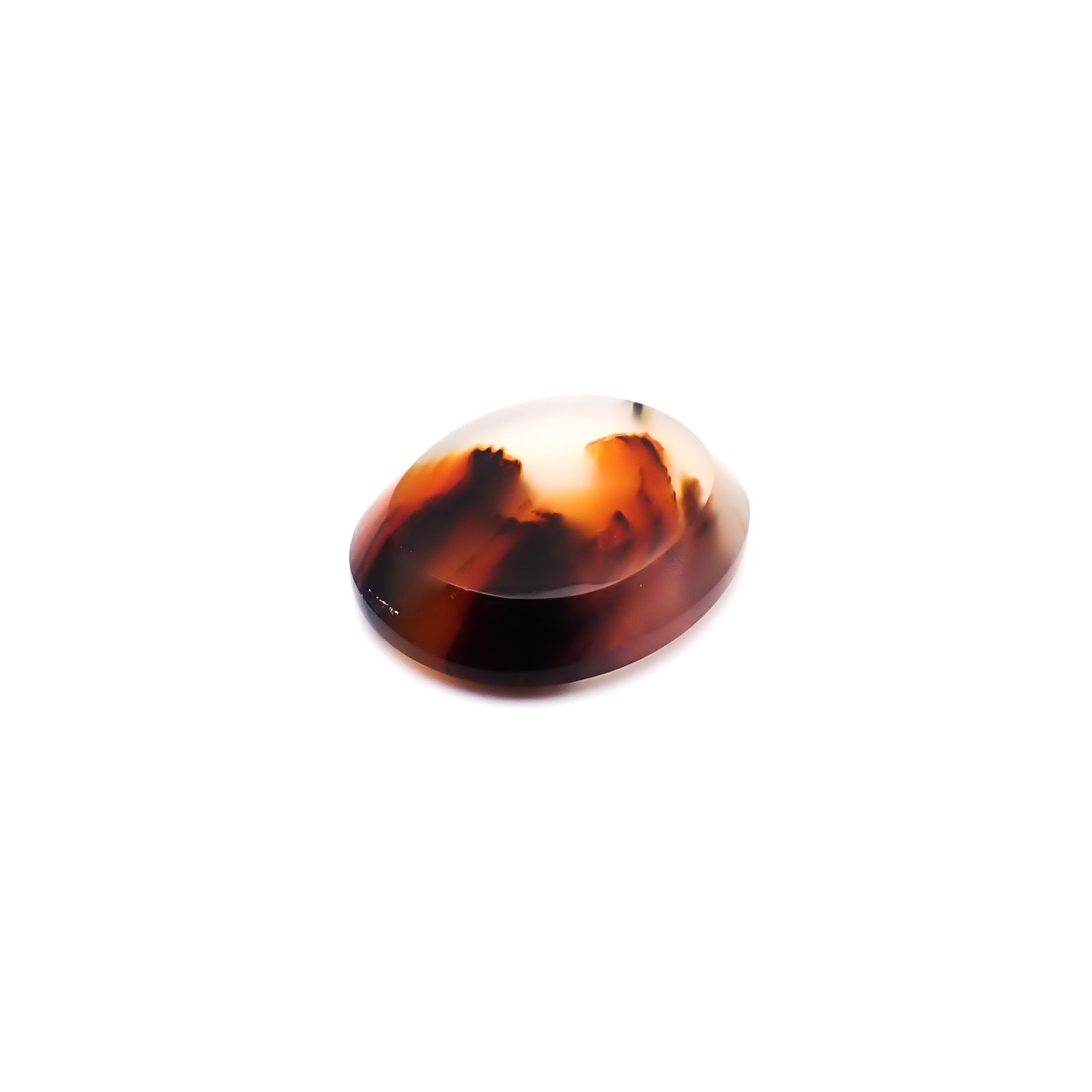 モンタナアゲート アメリカ・モンタナ州産 17.84ct / 22.8x18.8mm前後 [260832760]