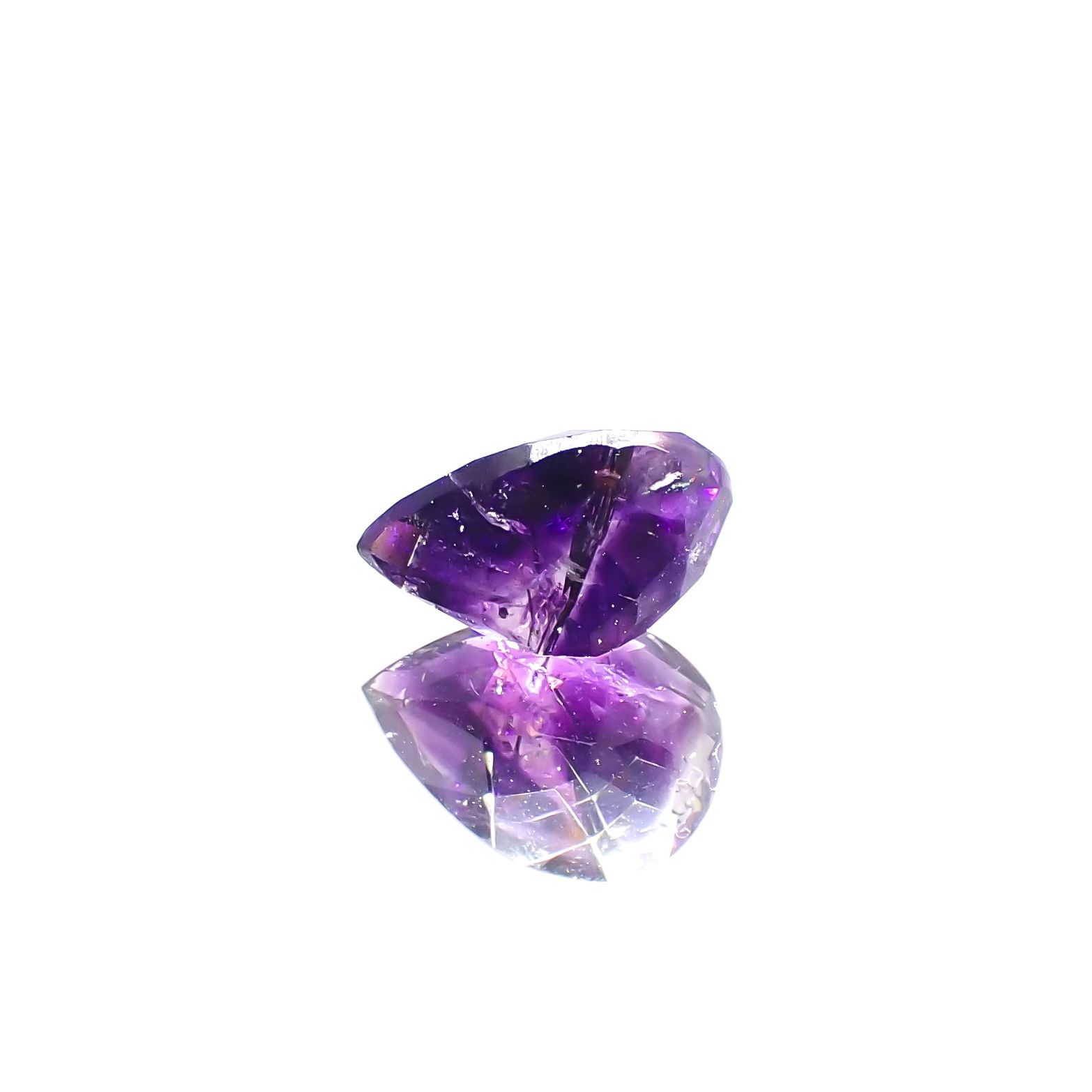 アメジストエレスチャル ナイジェリア産 2.70ct[230622440]11.2x7.9mm前後