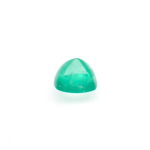 ◇シュガーローフカット◇エメラルド(宝石名エメラルド)コロンビア産 0.45ct 識別済[220515955]4.6x4.5mm前後