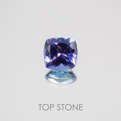 バイカラータンザナイト タンザニア産 ルース 1.19ct[210210048]6×6mm前後