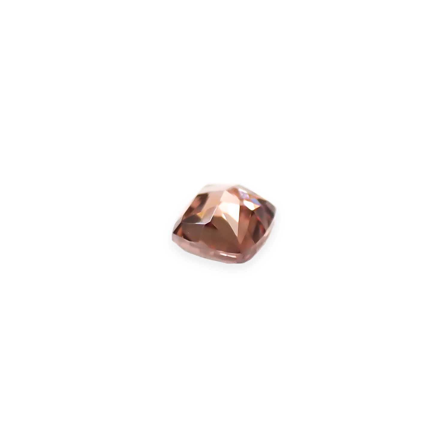 ピンクダイヤモンド(宝石名ダイアモンド VVS-2/FANCY DEEP BROWNISH PINK) 0.041ct ソ付(AGT)[250129711]1.93x1.82mm前後