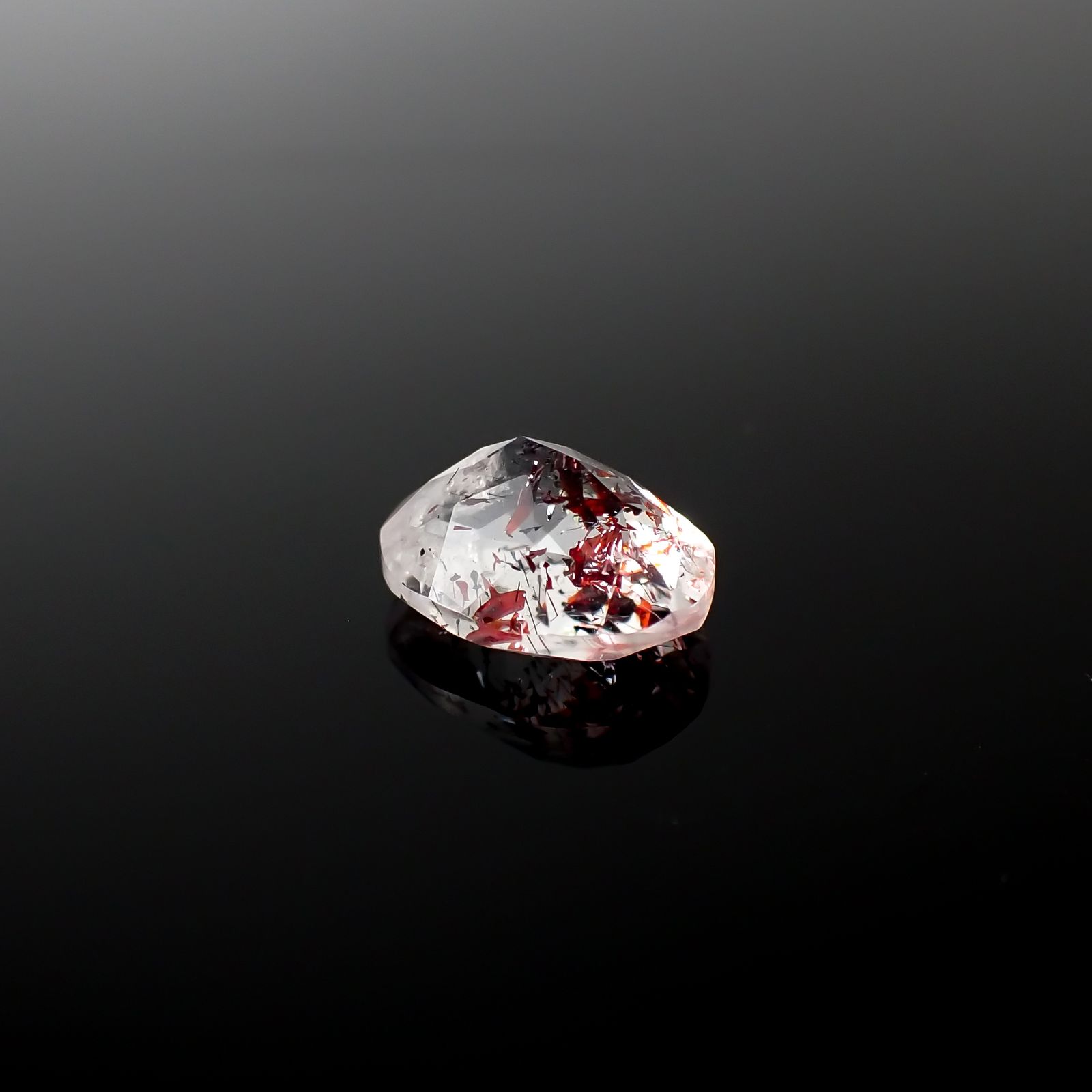 ファイヤークォーツ ナイジェリア産 1.56ct[240326719]8.8x6.9mm前後