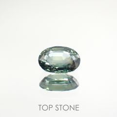バイカラーサファイア(宝石名バイカラー・サファイア) マダガスカル/スリランカ産 1.41ct 識別済[210812472]7.7×6mm前後