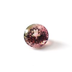 バイカラートルマリン(宝石名バイカラー・トルマリン)ブラジル産 11.741ct ソ付(彩珠)[250931151]13.8x13.6mm前後