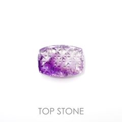 ◇甲州貴石切子Plus Three◇アメジストエレスチャル カード付き  ブラジル産 8.94ct[230120000]16.6x11.5mm前後