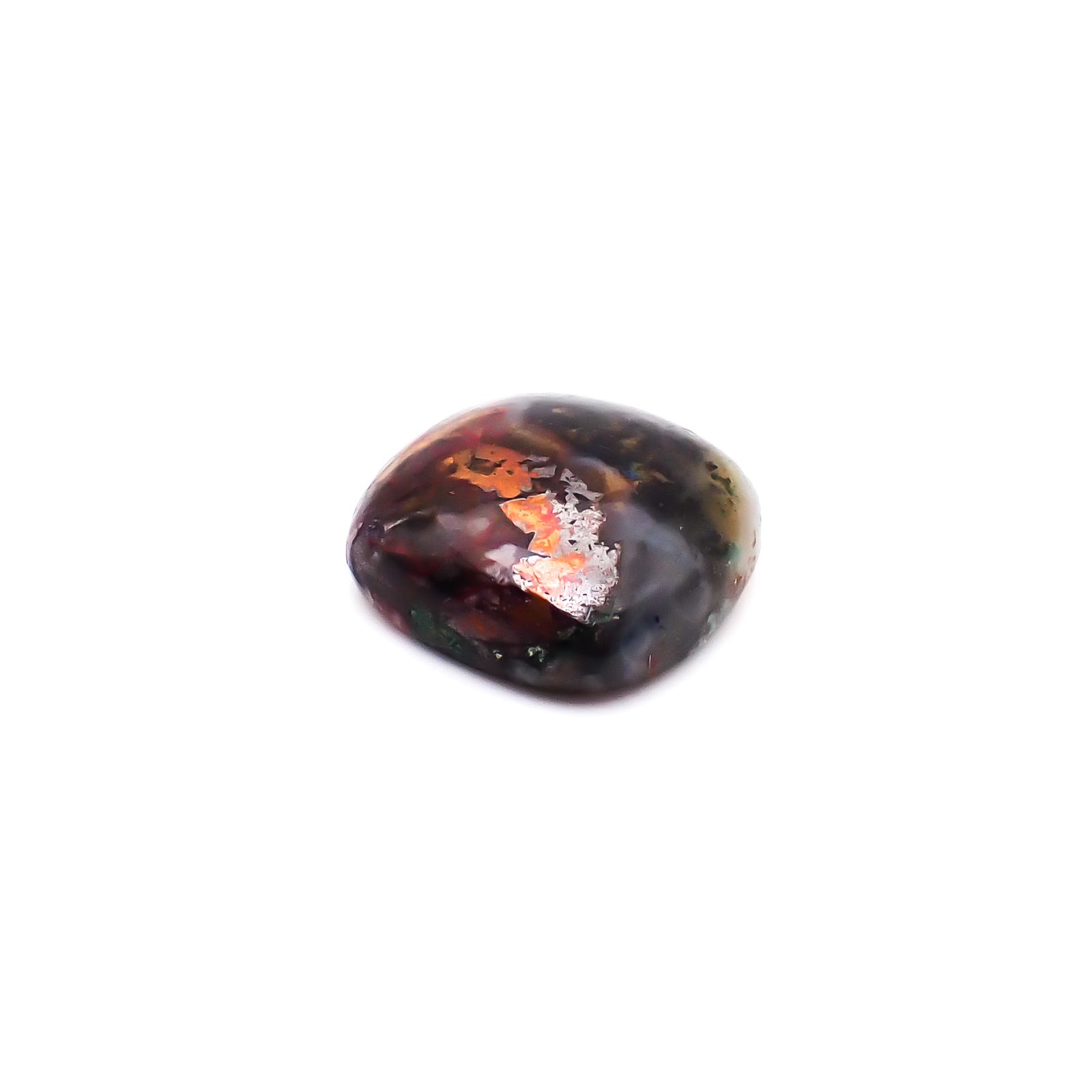 コッパークリソコラインカルセドニー インドネシア産 8.51ct / 12.7x12.5mm前後 [260932799]