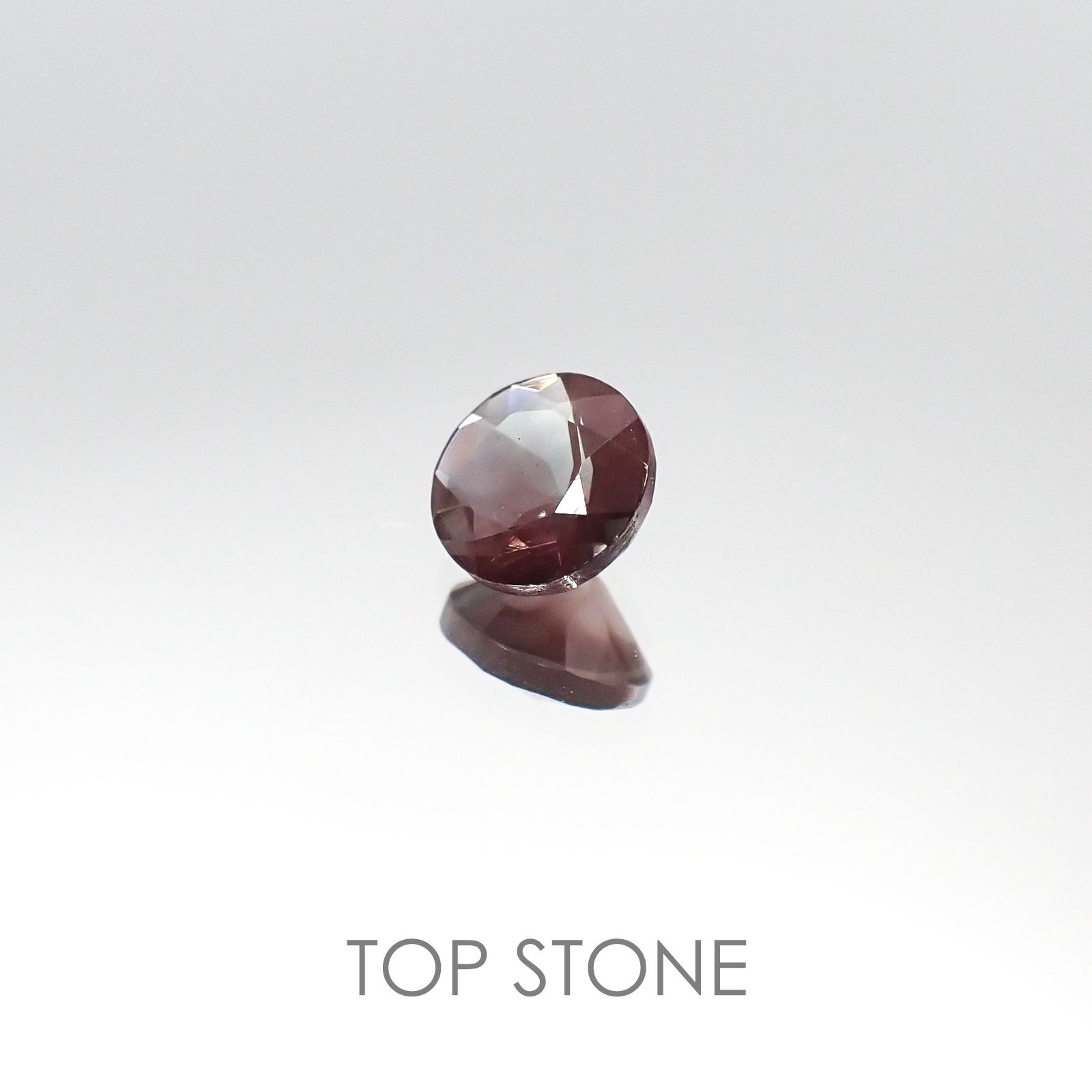 バイカラーオレゴンサンストーン アメリカ産 ルース 0.44ct[20095060]5.1×5.1mm前後
