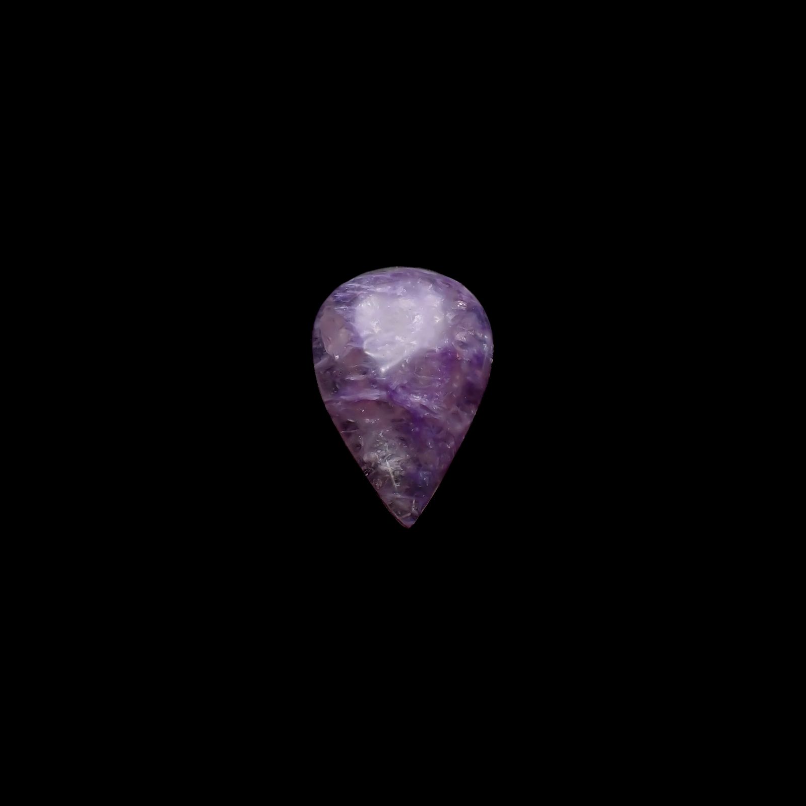 エンジェルシリカ(チャロアイトクォーツ) ロシア産 24.53ct [241029390]26.3x18.1mm前後