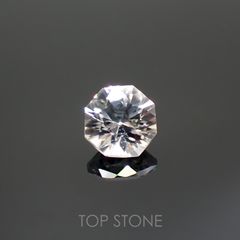◇オクタゴンカット◇カラーレスジルコン(宝石名ホワイト・ジルコン)スリランカ/カンボジア産 0.83ct 識別済[220114287]4.9x4.8mm前後